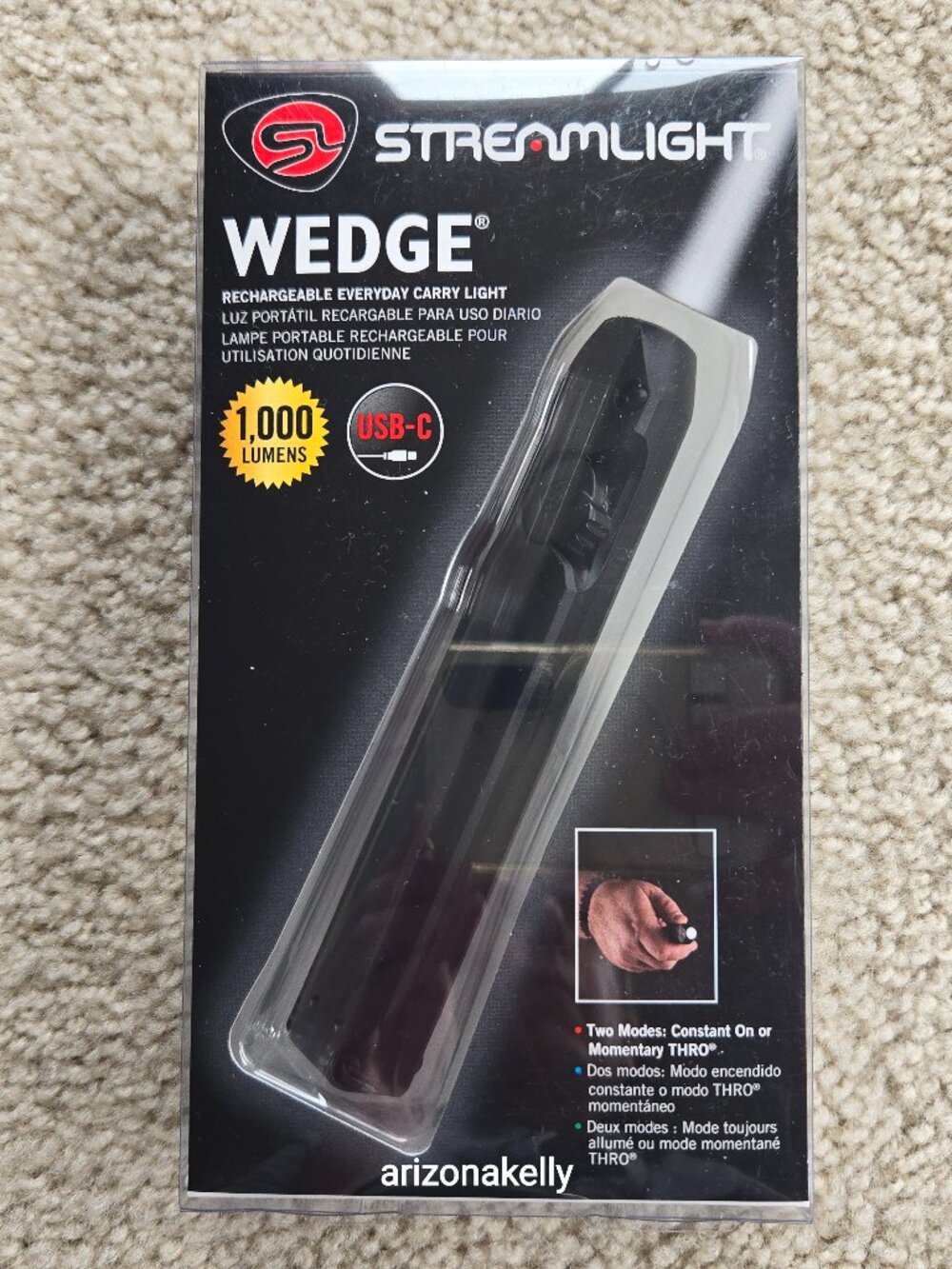 NIB Streamlight Wedge Flashlight 1000 Lumens *FIRM*